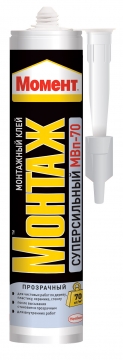 МОМЕНТ МОНТАЖ суперсильный прозрачный клей 280г