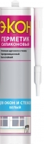Экон герметик силиконовый для Окон и стекол прозрачный 280 мл